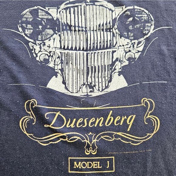 Vintage 1976 Auburn Cord Duesenberg Antique Car Model J Graphic Tee T-Shirt XL - Picture 3 of 15